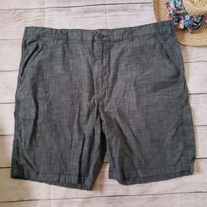MARC ANTHONY patterned gray black short 42